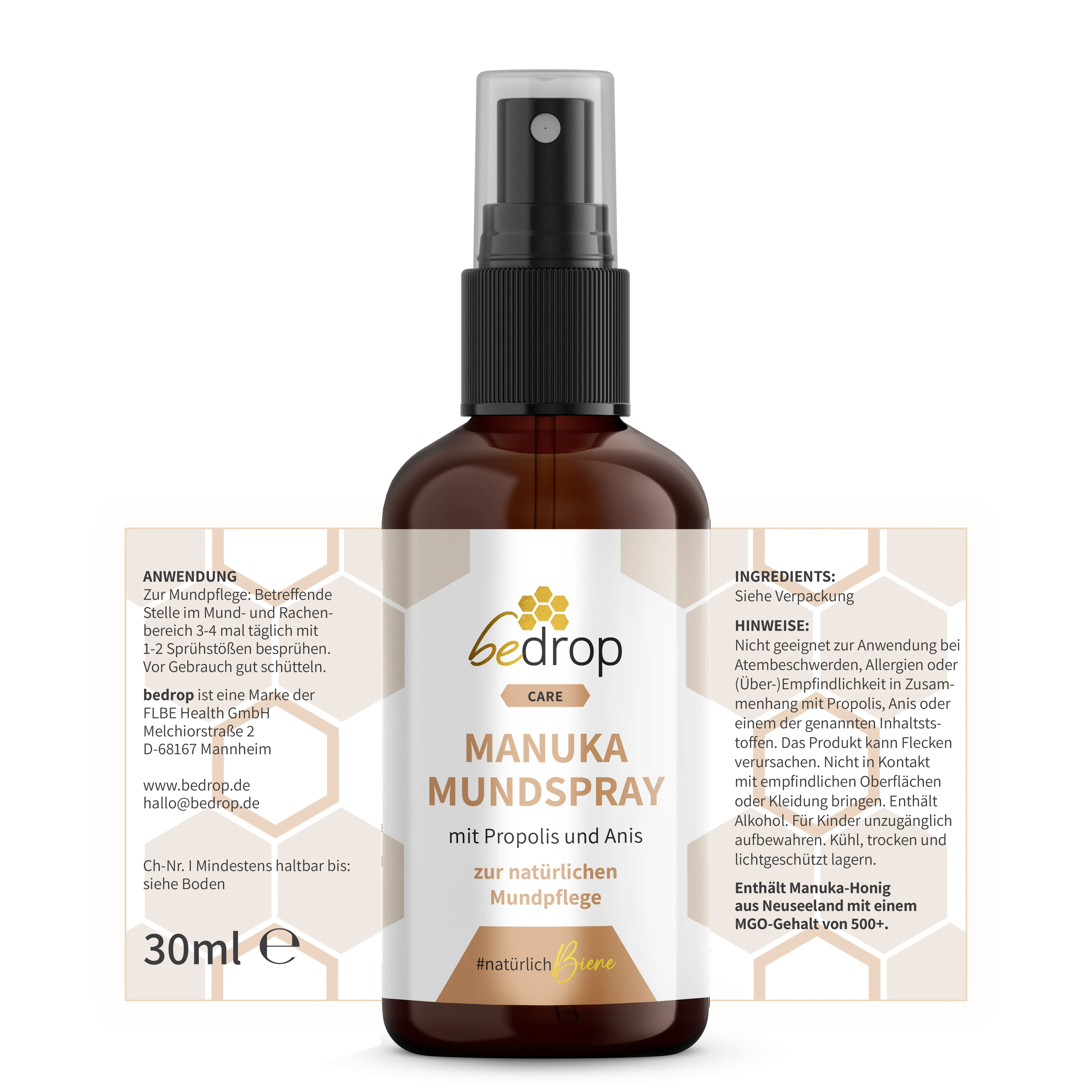 Propolis Halsspray / Mundspray mit Manuka Honig & Anis - 30ml - Image 5