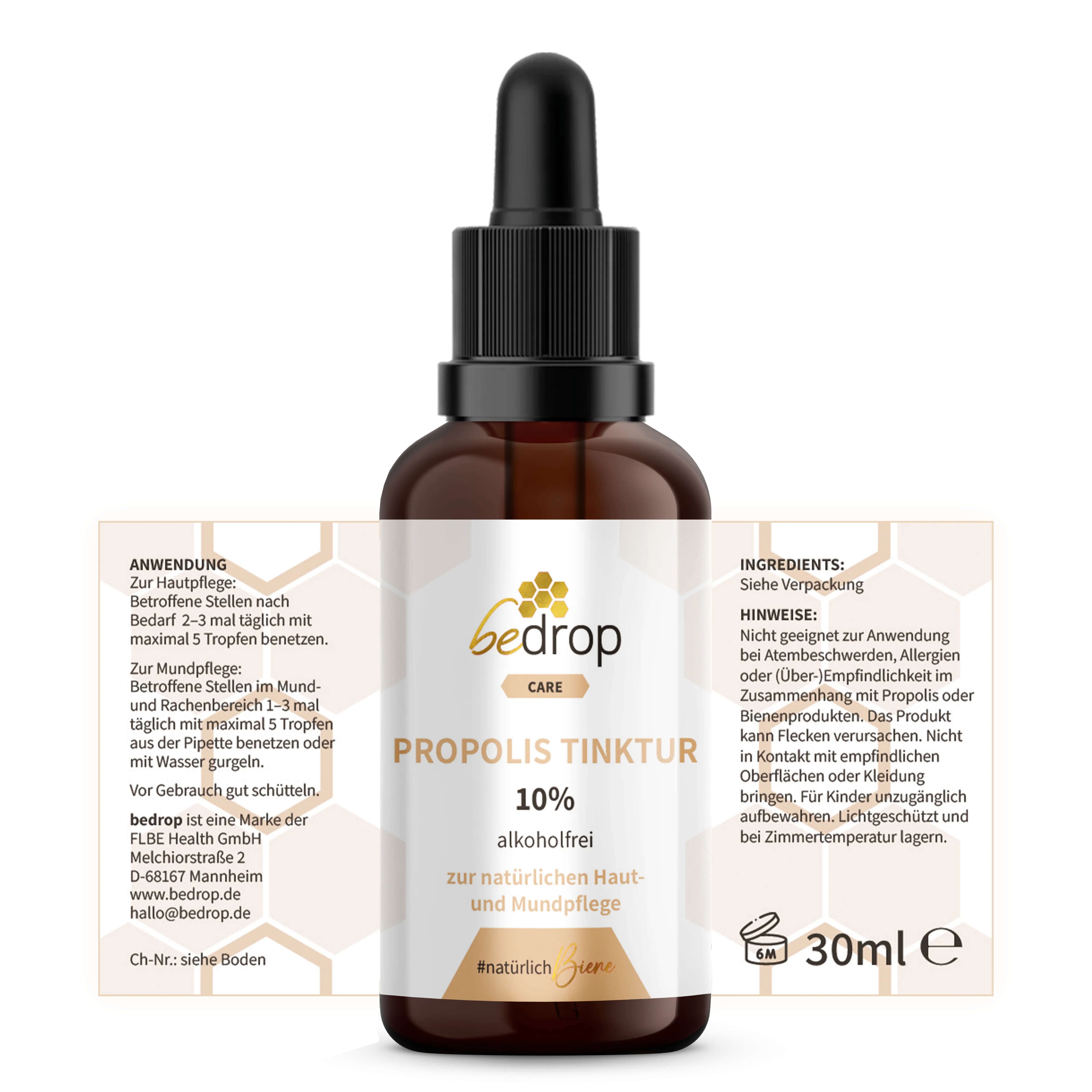 Propolis Tinktur mit Pipette (alkoholfrei & wasserlöslich) - 30ml - Image 7