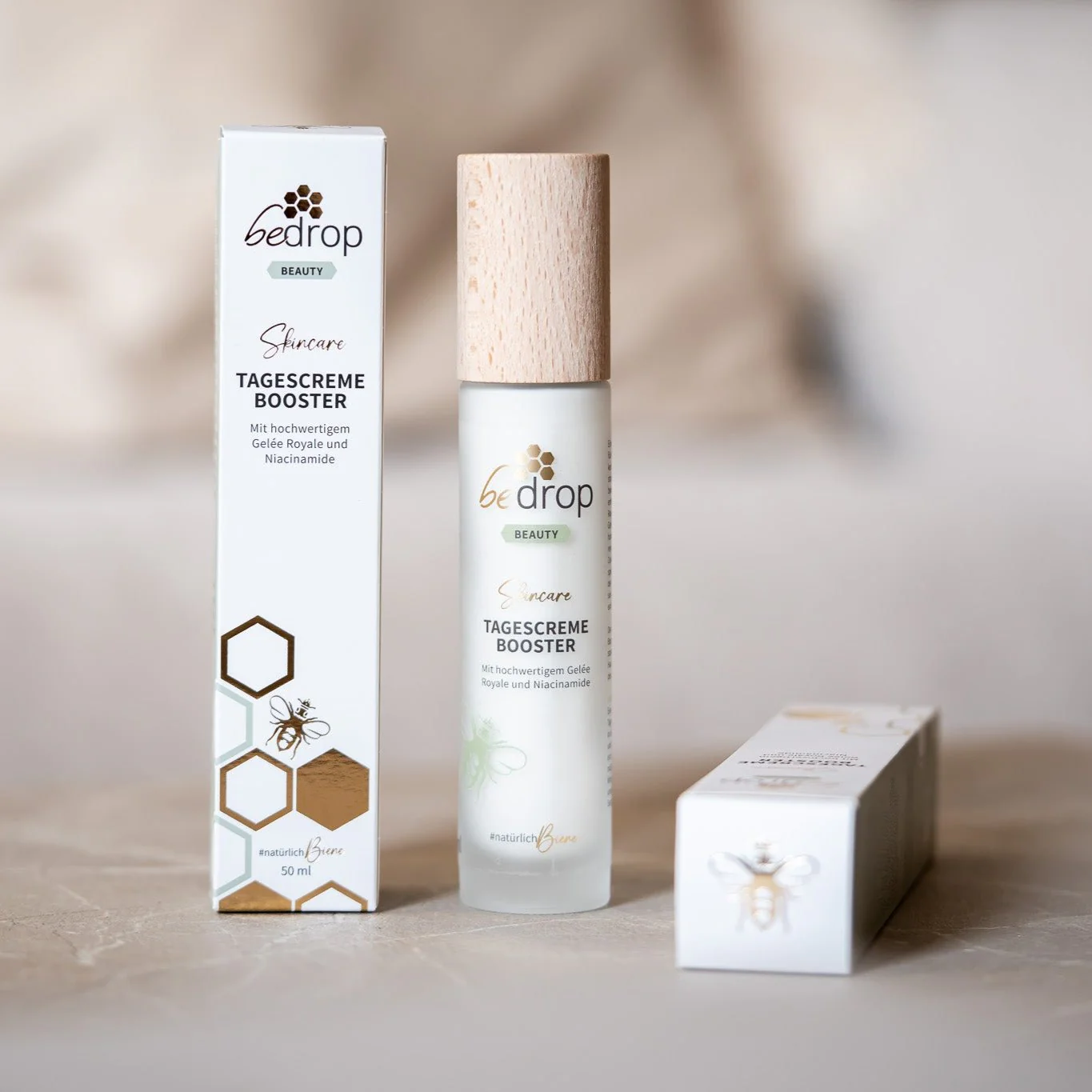 TAGESCREME BOOSTER / Gesichtscreme mit hochwertigem Gelée Royale und Niacinamide - 50ml - Image 5